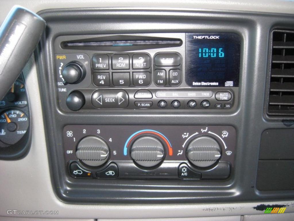 2000 GMC Sierra 1500 SLT Extended Cab Controls Photos
