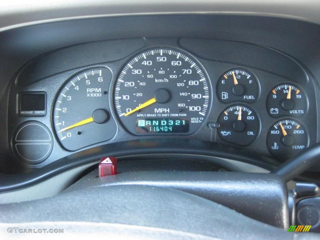 2000 GMC Sierra 1500 SLT Extended Cab Gauges Photos