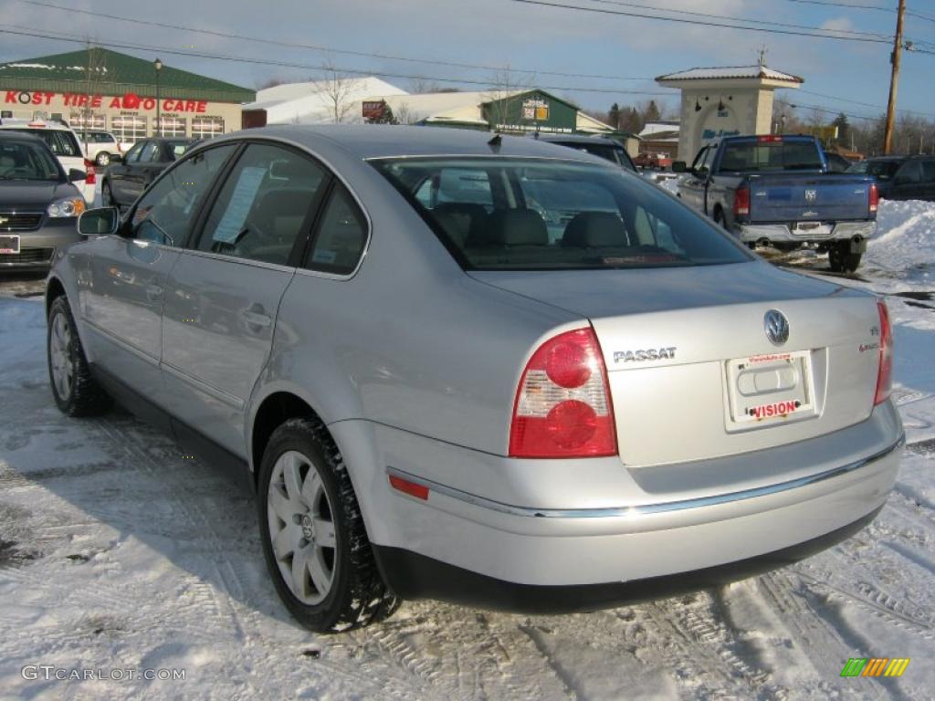 2001 Passat GLX V6 4Motion Sedan - Satin Silver Metallic / Black photo #13