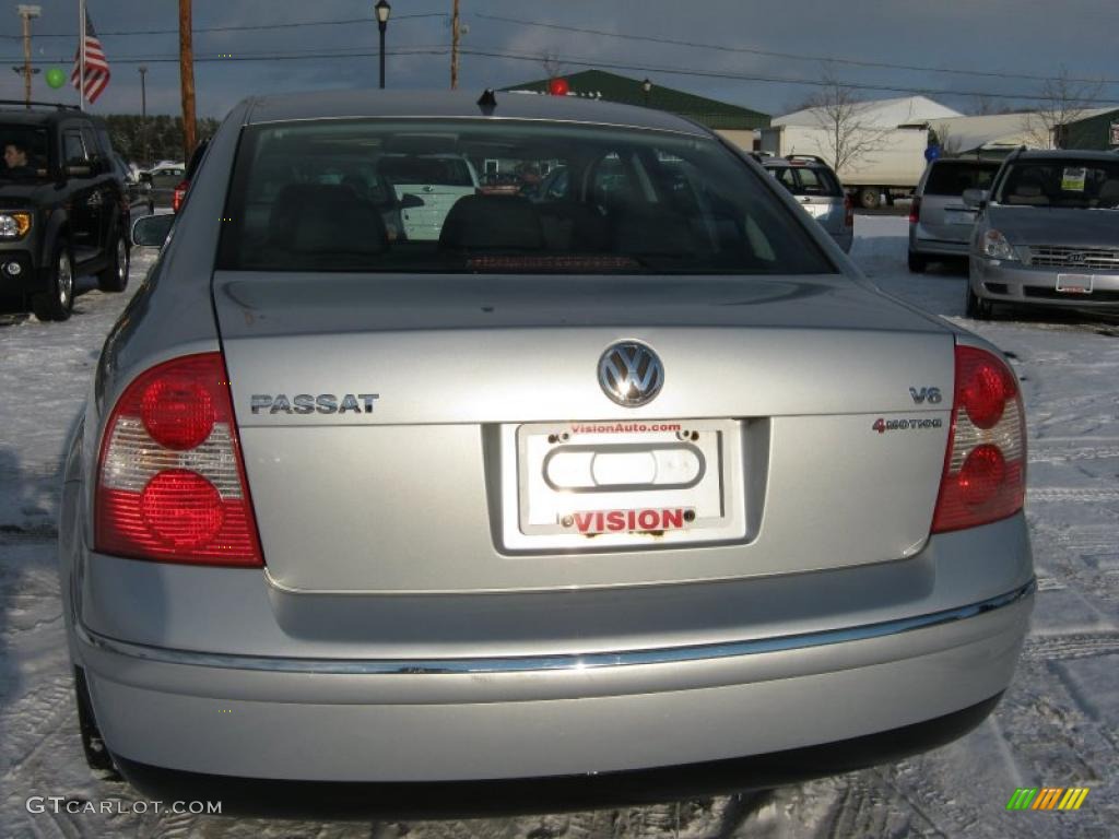 2001 Passat GLX V6 4Motion Sedan - Satin Silver Metallic / Black photo #14