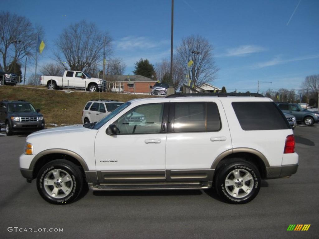 2004 Explorer Eddie Bauer 4x4 - Oxford White / Medium Parchment photo #1