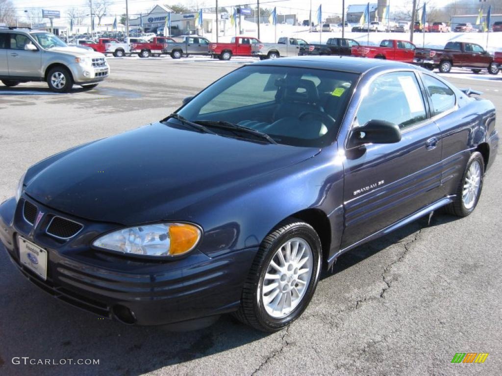 Navy Blue Metallic 2000 Pontiac Grand Am SE Coupe Exterior Photo #43053776