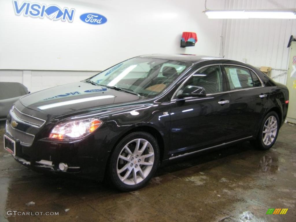 2008 Malibu LTZ Sedan - Black Granite Metallic / Cocoa/Cashmere Beige photo #1
