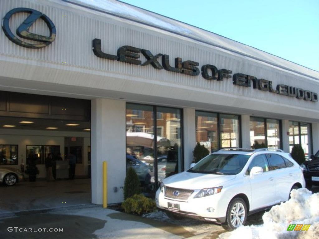 2010 RX 450h AWD Hybrid - Starfire White Pearl / Parchment/Brown Walnut photo #1