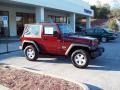 2007 Red Rock Crystal Pearl Jeep Wrangler X 4x4  photo #9