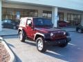 2007 Red Rock Crystal Pearl Jeep Wrangler X 4x4  photo #10