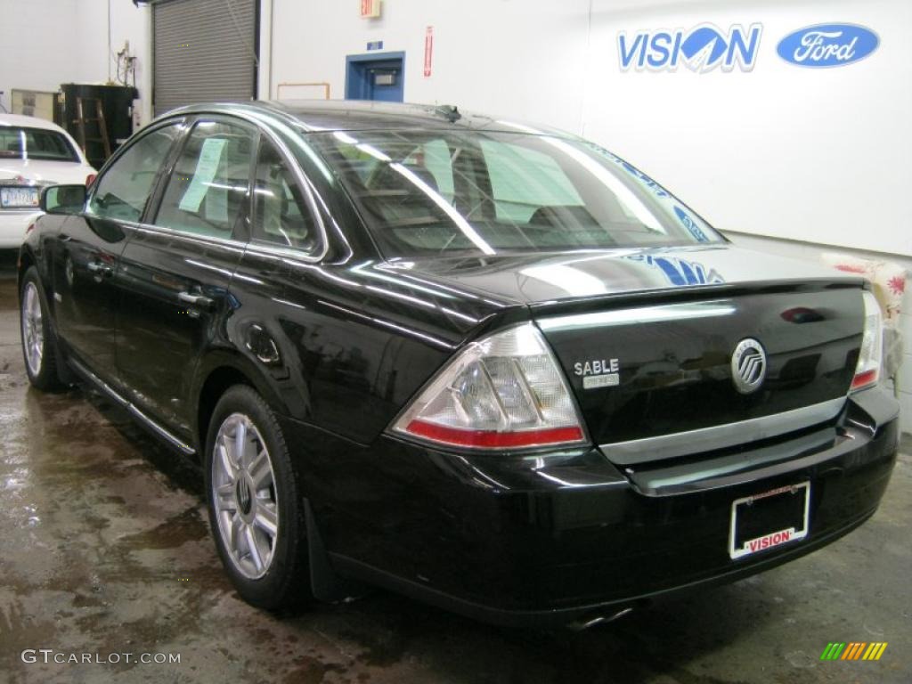 2008 Sable Premier Sedan - Black / Charcoal Black photo #16