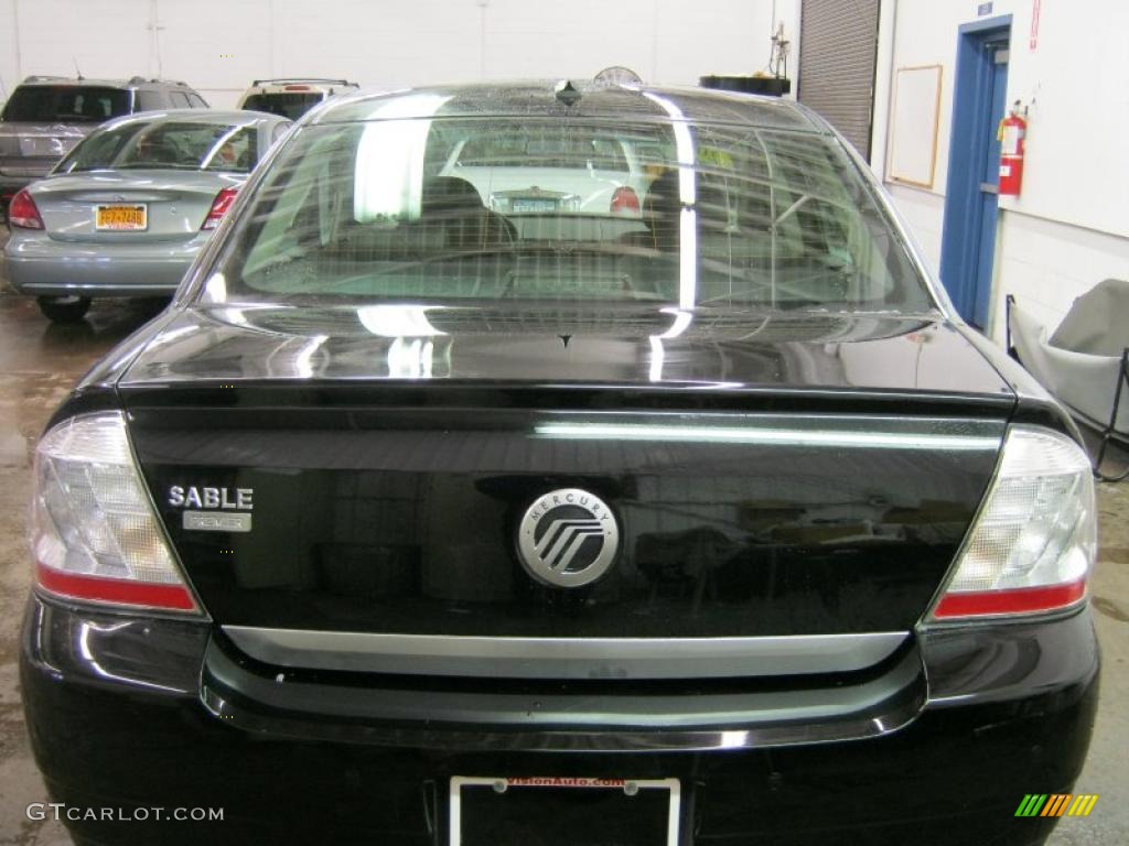 2008 Sable Premier Sedan - Black / Charcoal Black photo #17
