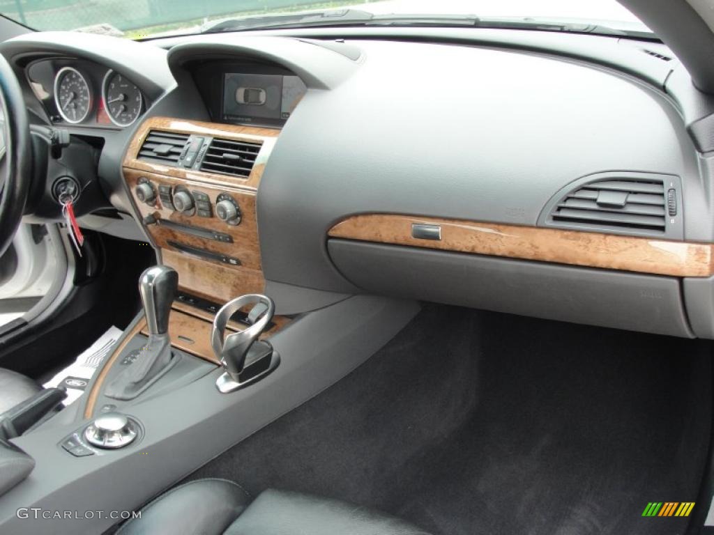 2004 BMW 6 Series 645i Convertible Black Dashboard Photo #43059204