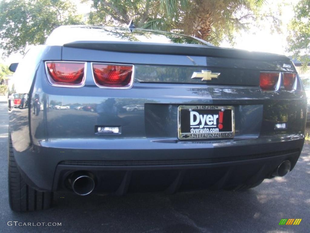 2010 Camaro SS Coupe - Cyber Gray Metallic / Black photo #3