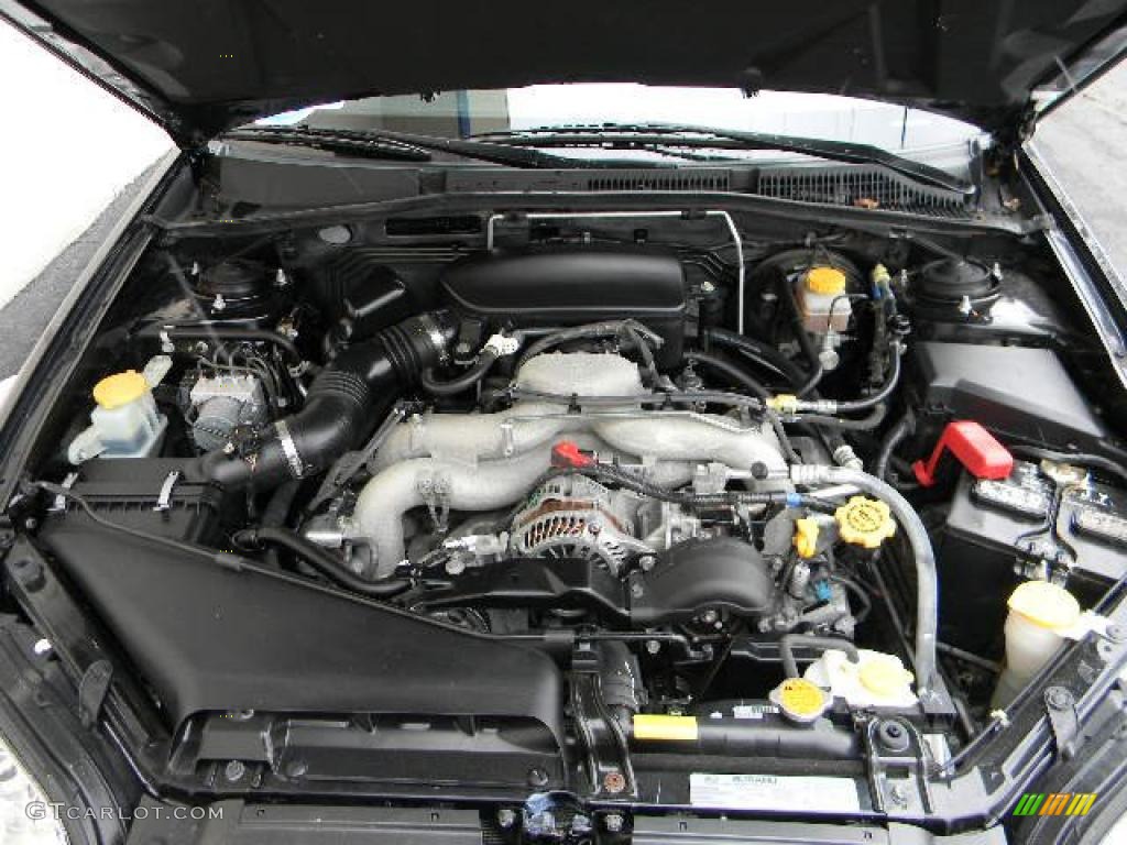 2008 Legacy 2.5i Sedan - Obsidian Black Pearl / Off Black photo #10