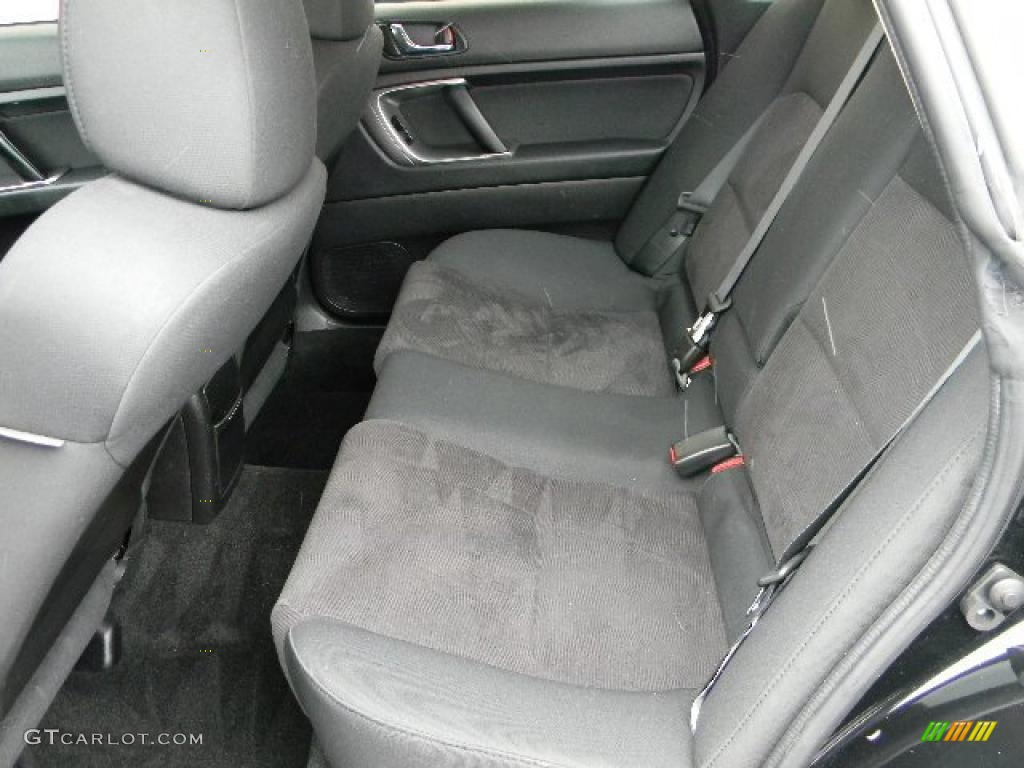 2008 Legacy 2.5i Sedan - Obsidian Black Pearl / Off Black photo #12