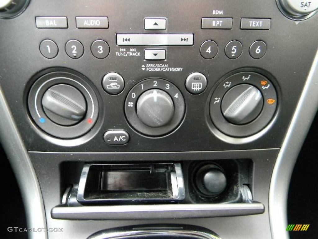 2008 Legacy 2.5i Sedan - Obsidian Black Pearl / Off Black photo #24