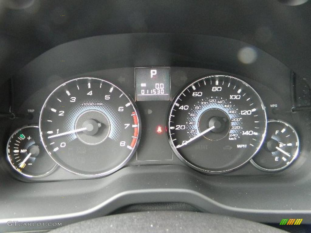 2010 Subaru Legacy 2.5i Premium Sedan Gauges Photo #43064746