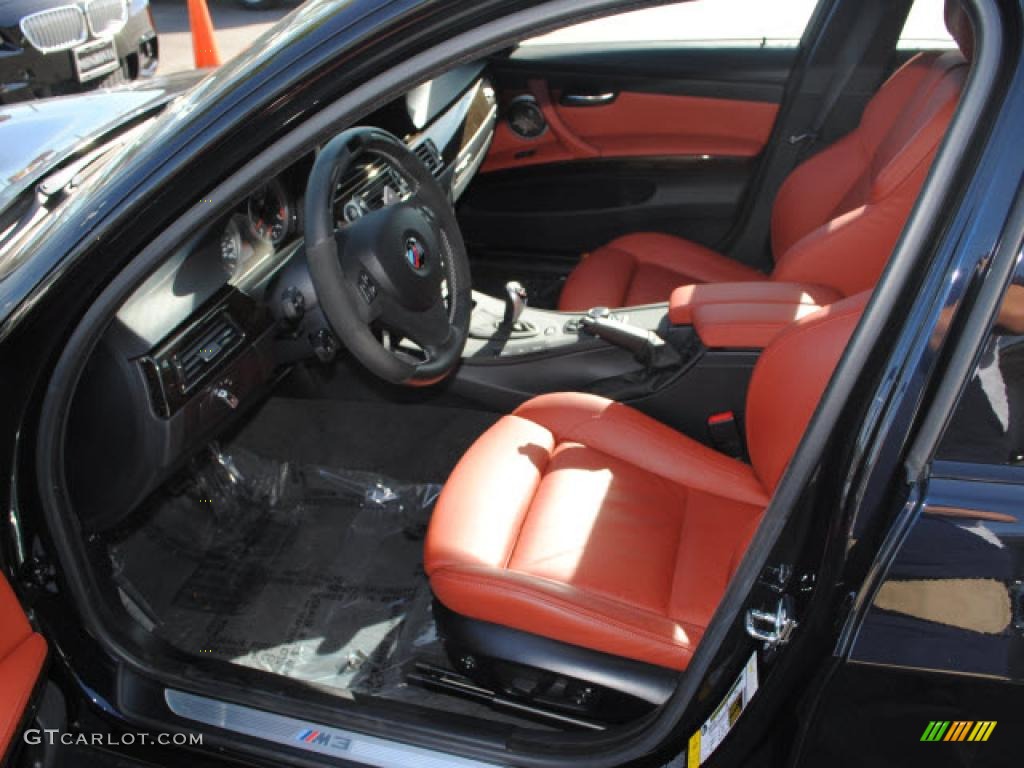 Fox Red Novillo Leather Interior 2009 BMW M3 Sedan Photo #43065511