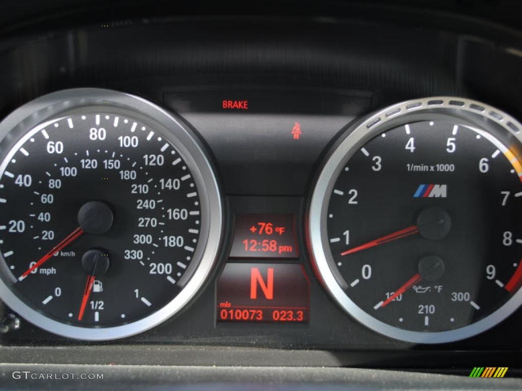 2009 BMW M3 Sedan Gauges Photo #43065576
