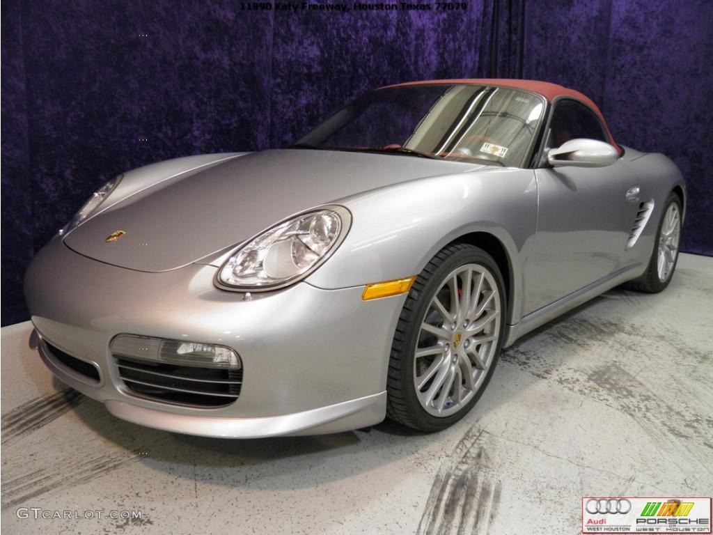 2008 Boxster RS 60 Spyder - GT Silver Metallic / Carrera Red photo #2