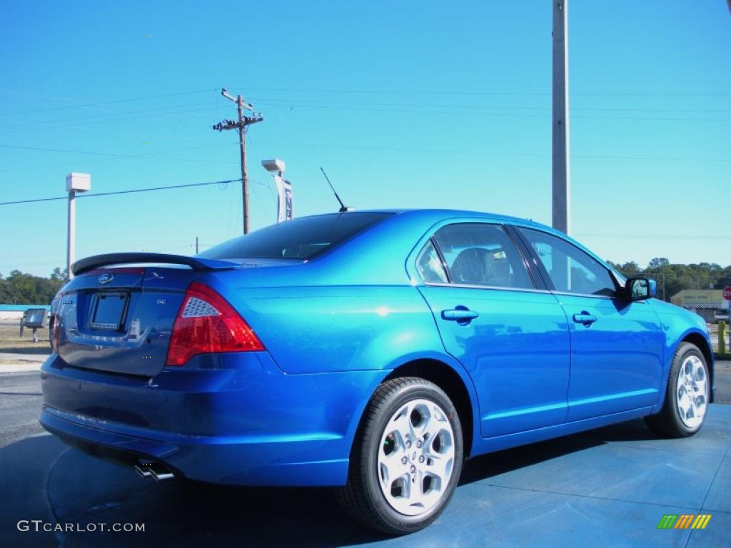 2011 Fusion SE - Blue Flame Metallic / Charcoal Black photo #4