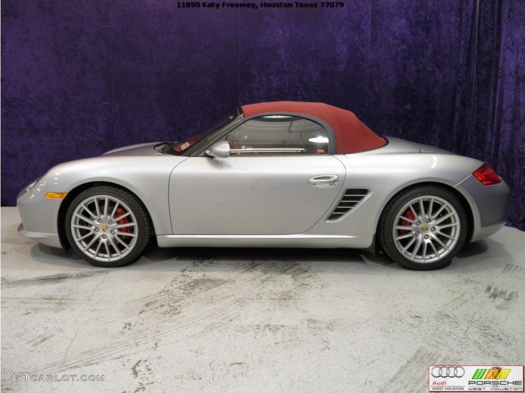 2008 Boxster RS 60 Spyder - GT Silver Metallic / Carrera Red photo #20