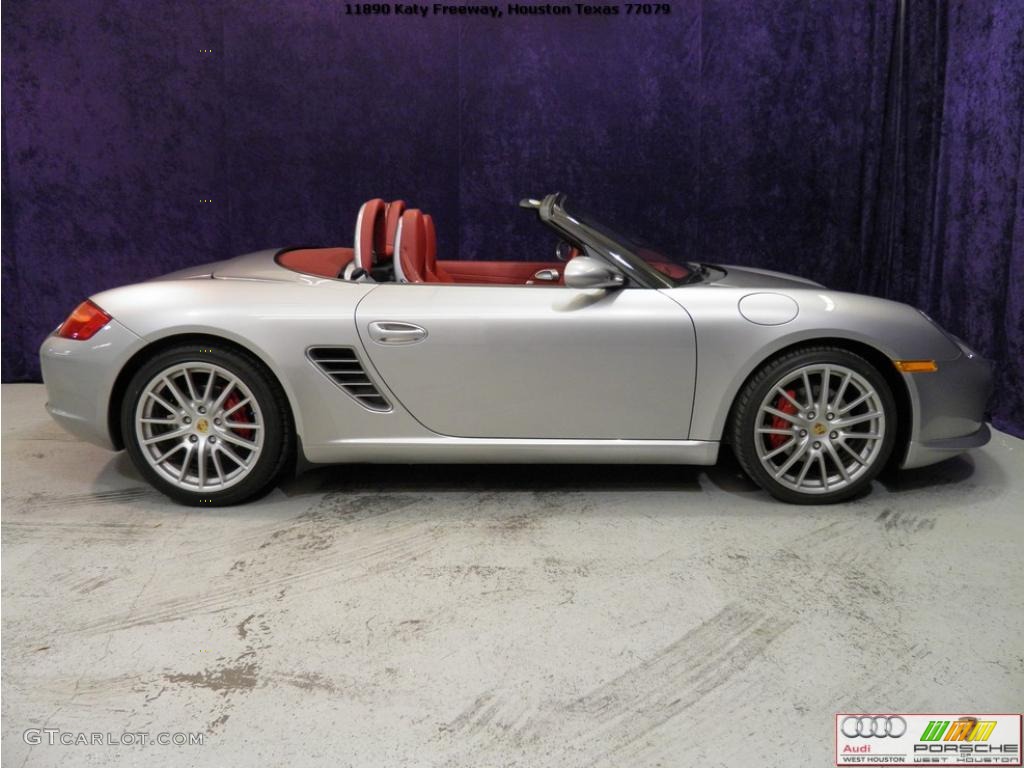 2008 Boxster RS 60 Spyder - GT Silver Metallic / Carrera Red photo #21