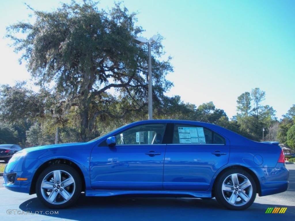 2011 Fusion Sport - Blue Flame Metallic / Sport Blue/Charcoal Black photo #2