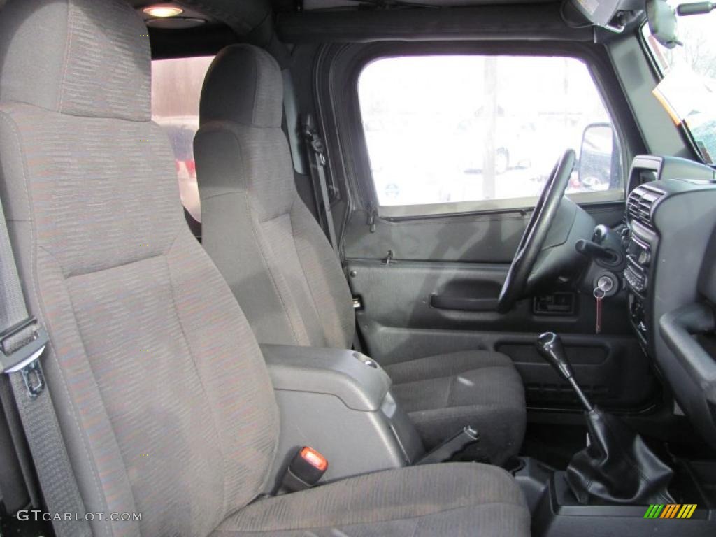 2005 Wrangler X 4x4 - Black / Dark Slate Gray photo #12