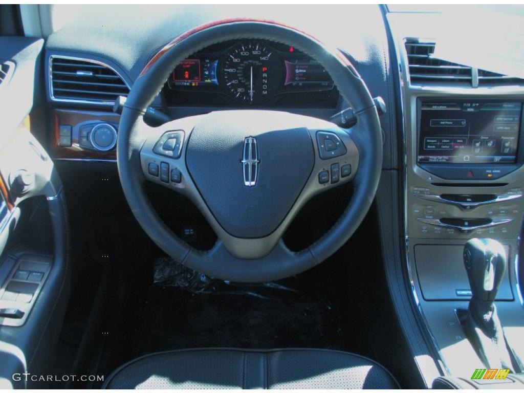2011 Lincoln MKX FWD Charcoal Black Dashboard Photo #43071013