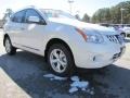 2011 Pearl White Nissan Rogue SV  photo #7