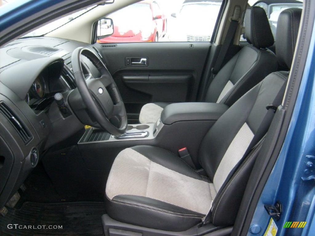 Sport Black Leather/Grey Alcantara Interior 2010 Ford Edge Sport AWD Photo #43077475