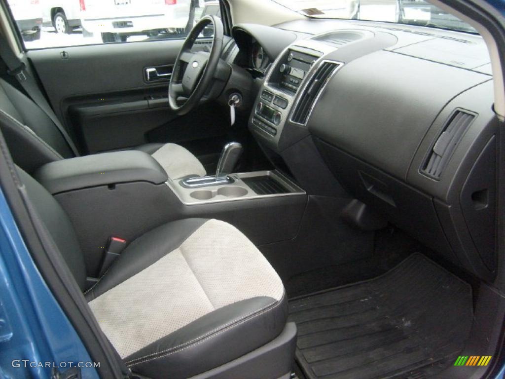 Sport Black Leather/Grey Alcantara Interior 2010 Ford Edge Sport AWD Photo #43077507