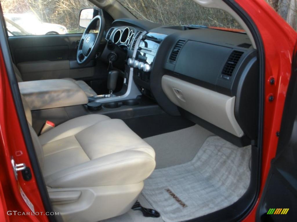 2010 Tundra SR5 CrewMax - Radiant Red / Sand Beige photo #18