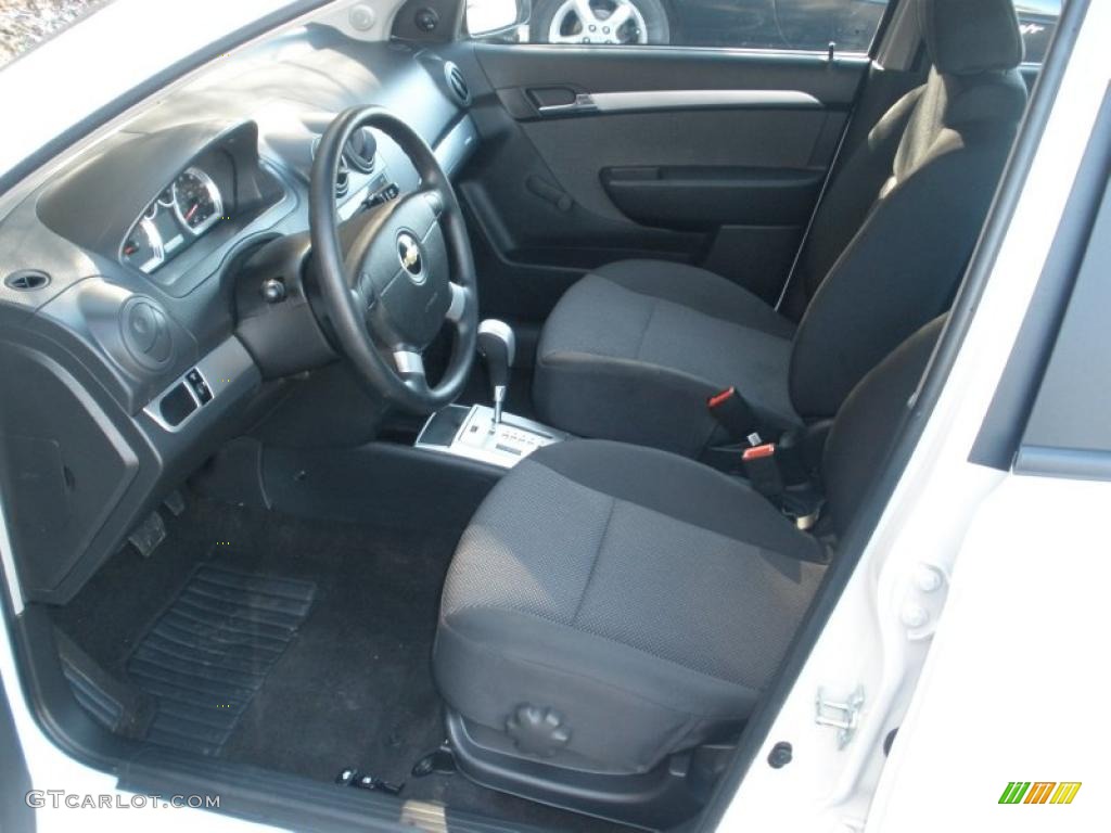 Charcoal Interior 2011 Chevrolet Aveo LT Sedan Photo #43077867