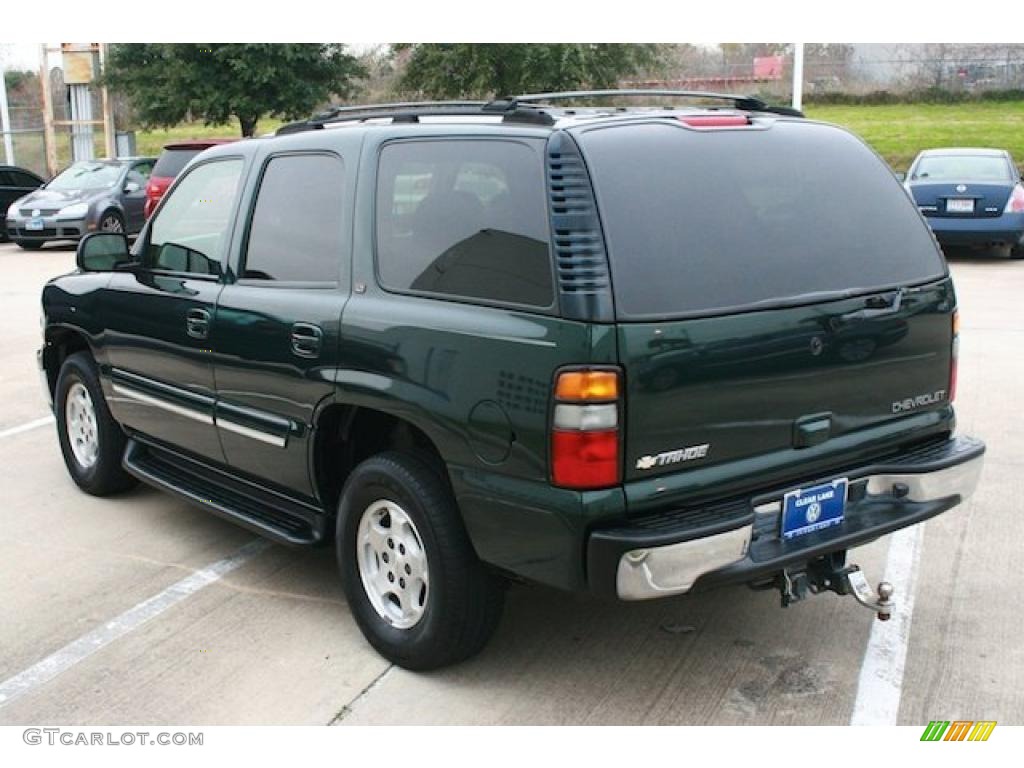 2004 Tahoe LT 4x4 - Dark Green Metallic / Tan/Neutral photo #5