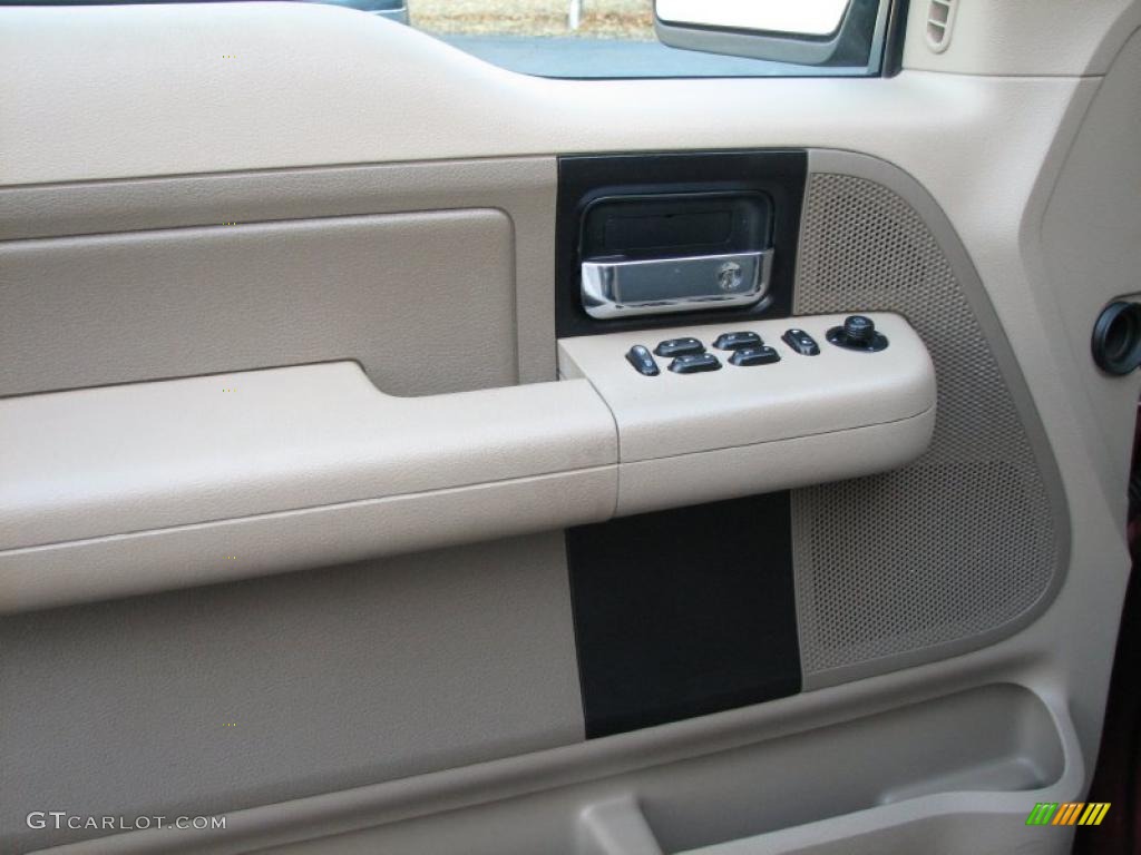 2006 F150 XLT SuperCab - Dark Toreador Red Metallic / Tan photo #14