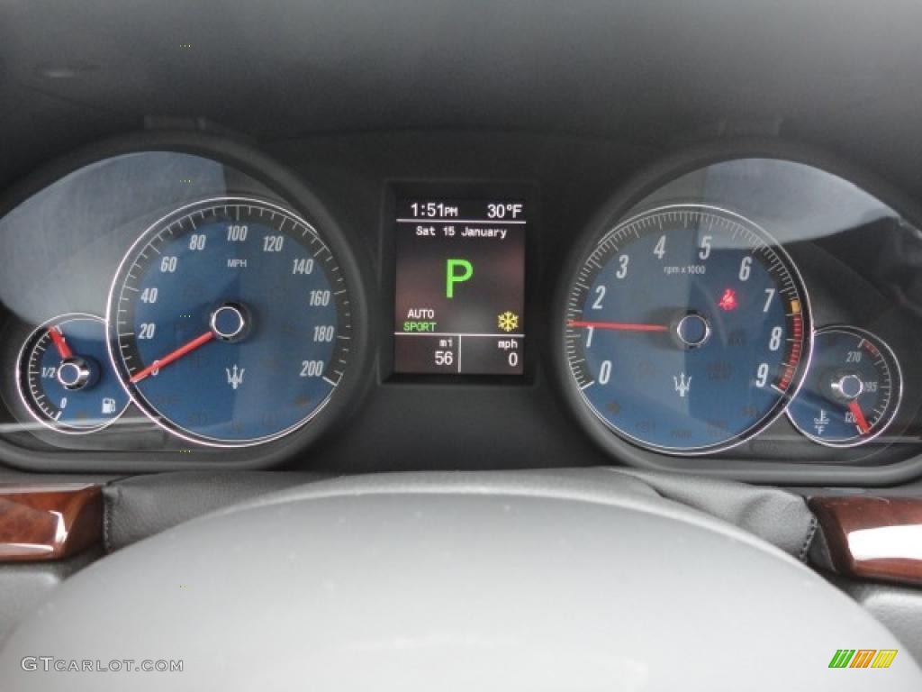 2011 Maserati GranTurismo S Automatic Gauges Photo #43081814