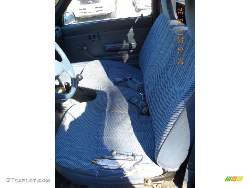 1993 Pickup Deluxe Regular Cab 4x4 - Blue Pearl Metallic / Gray photo #12