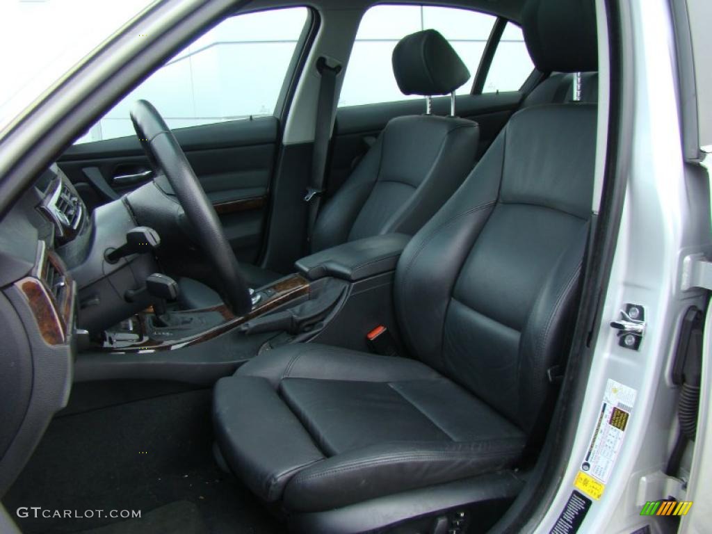 2007 3 Series 335xi Sedan - Titanium Silver Metallic / Black photo #8