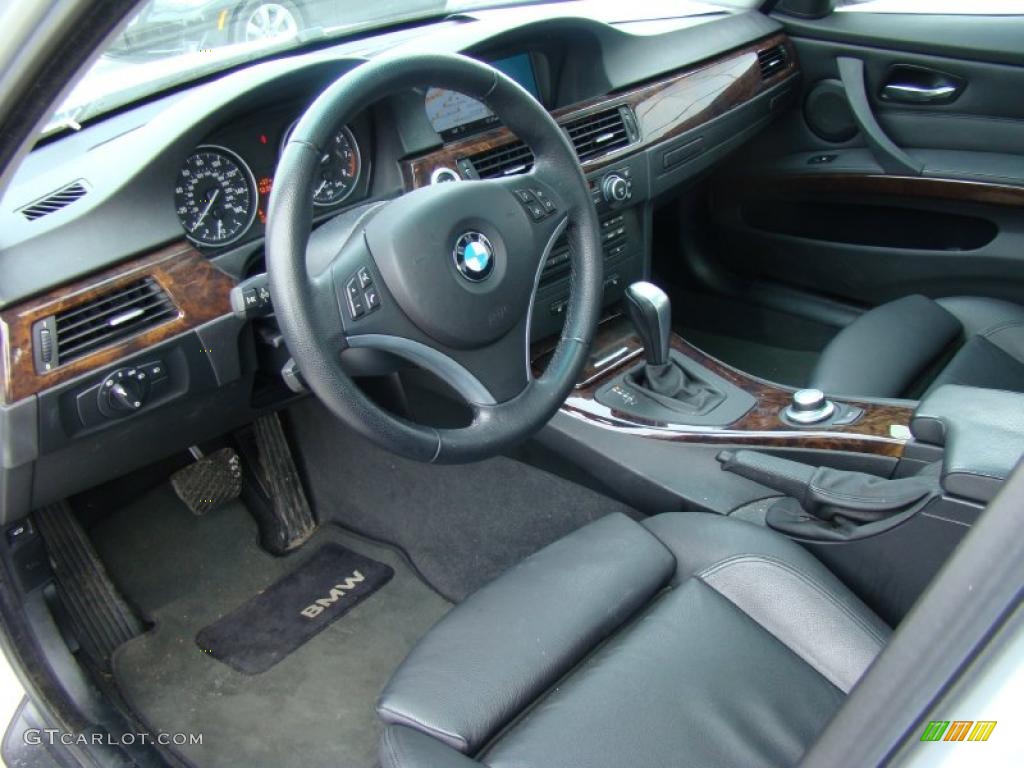 2007 3 Series 335xi Sedan - Titanium Silver Metallic / Black photo #10