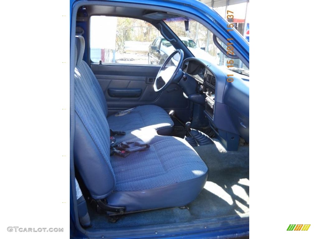 1993 Pickup Deluxe Regular Cab 4x4 - Blue Pearl Metallic / Gray photo #23