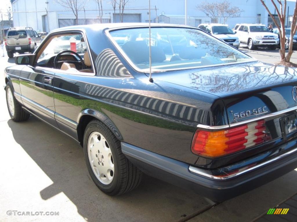 1991 S Class 560 SEC Coupe - Midnight Blue / Parchment photo #5