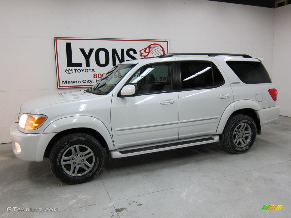2005 Sequoia Limited 4WD - Natural White / Light Charcoal photo #1