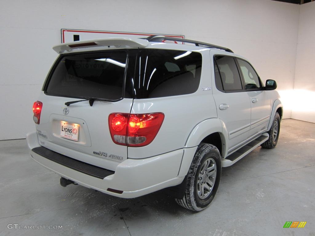 2005 Sequoia Limited 4WD - Natural White / Light Charcoal photo #8