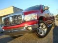 2008 Inferno Red Crystal Pearl Dodge Ram 1500 Big Horn Edition Quad Cab 4x4  photo #1