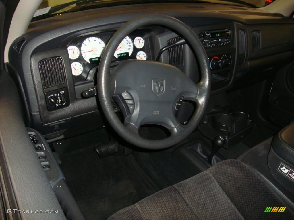 2003 Ram 1500 SLT Quad Cab 4x4 - Bright Silver Metallic / Dark Slate Gray photo #11