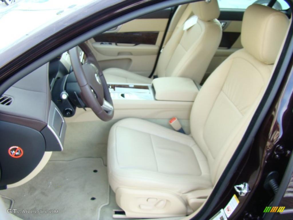 Barley Beige/Truffle Brown Interior 2011 Jaguar XF Premium Sport Sedan Photo #43091305