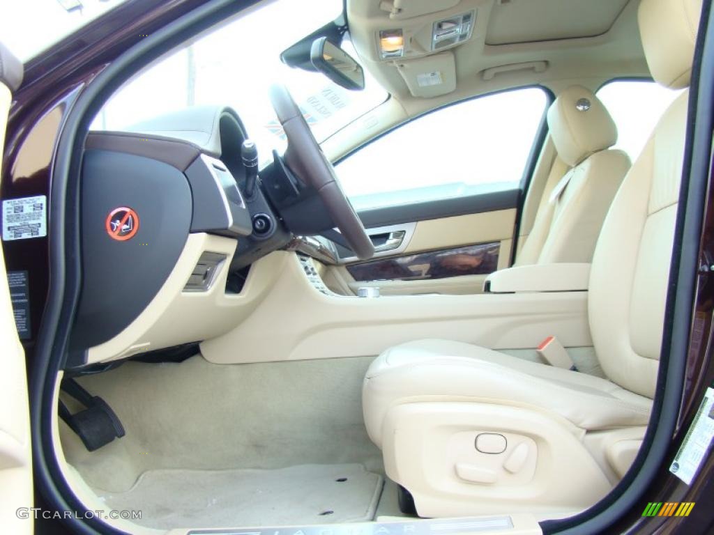 Barley Beige/Truffle Brown Interior 2011 Jaguar XF Premium Sport Sedan Photo #43091328