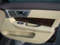 2011 Jaguar XF Barley Beige/Truffle Brown Interior Door Panel Photo