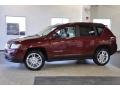 Deep Cherry Red Crystal Pearl 2011 Jeep Compass 2.4 Limited Exterior