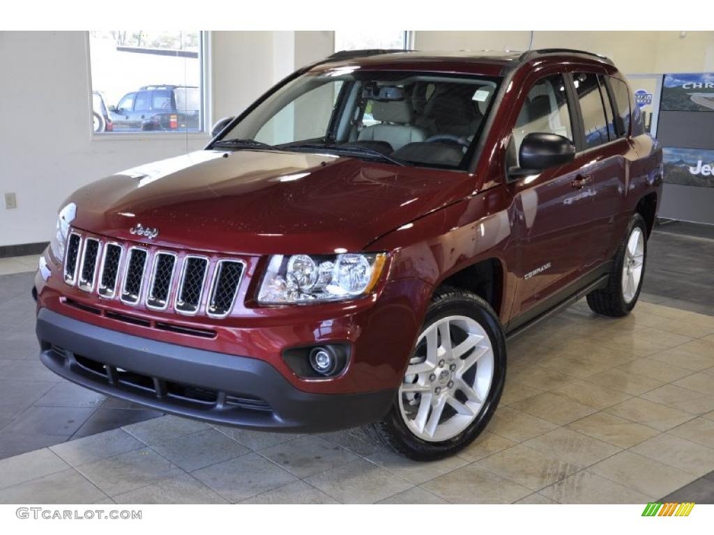 Deep Cherry Red Crystal Pearl 2011 Jeep Compass 2.4 Limited Exterior Photo #43092656