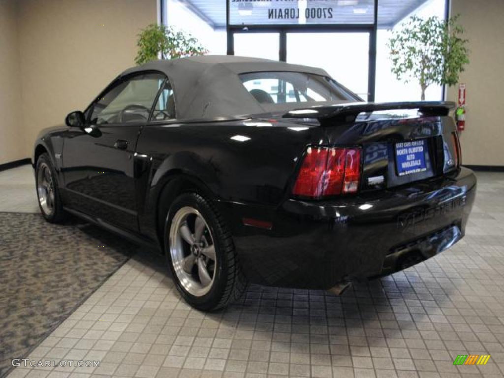 2003 Mustang GT Convertible - Black / Medium Parchment photo #6